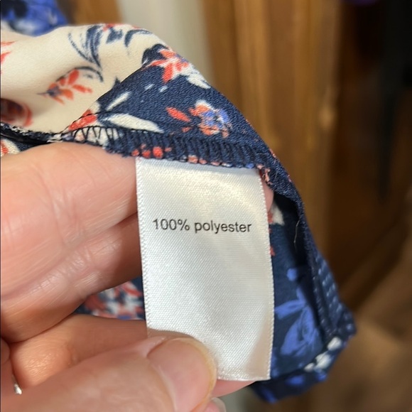 Maurices Blue and Red Floral Kimono Top - Picture 4 of 6